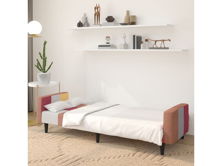 vidaXL 2-osobowa kanapa, tapicerowana tkaniną Szerokość 220 cm Nóżki Na nóżkach Stała konstrukcja Pomieszczenie Salon