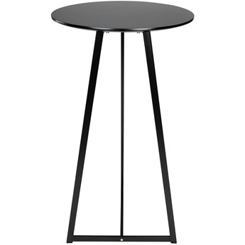 Czarny stół barowy z okrągłym blatem Allen 60