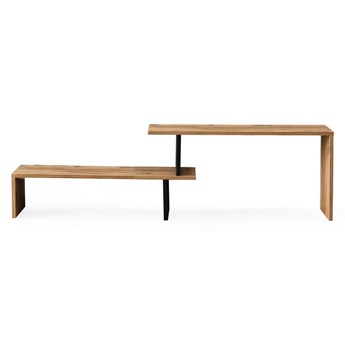 SELSEY Szafka RTV dwupoziomowa Irstibles 150 cm sosna
