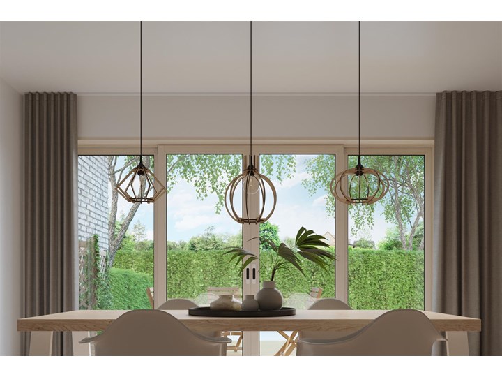 Lampa wisząca ARANCIA naturalne drewno Kolor Złoty Kategoria Lampy wiszące