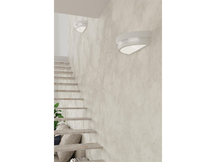 Kinkiet ceramiczny HELIOS Kolor Biały Kinkiet dekoracyjny Ceramika Styl Nowoczesny