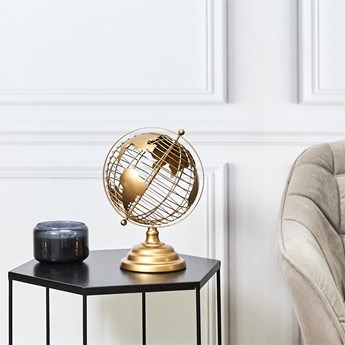 Globus metalowy złoty 28cm