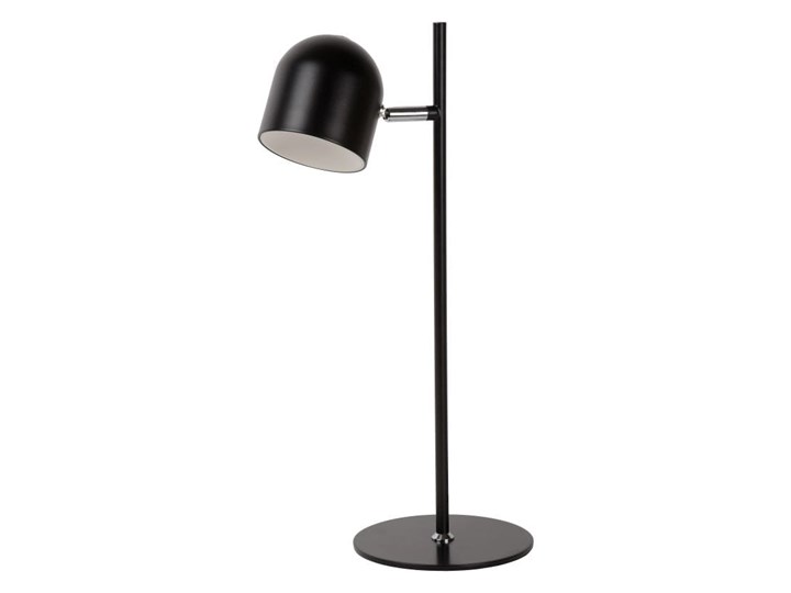 Czarna minimalistyczna lampa biurkowa Skanska LED Lampa LED Lampa z kloszem Kolor Czarny Wysokość 46 cm Metal Stal Pomieszczenie Salon
