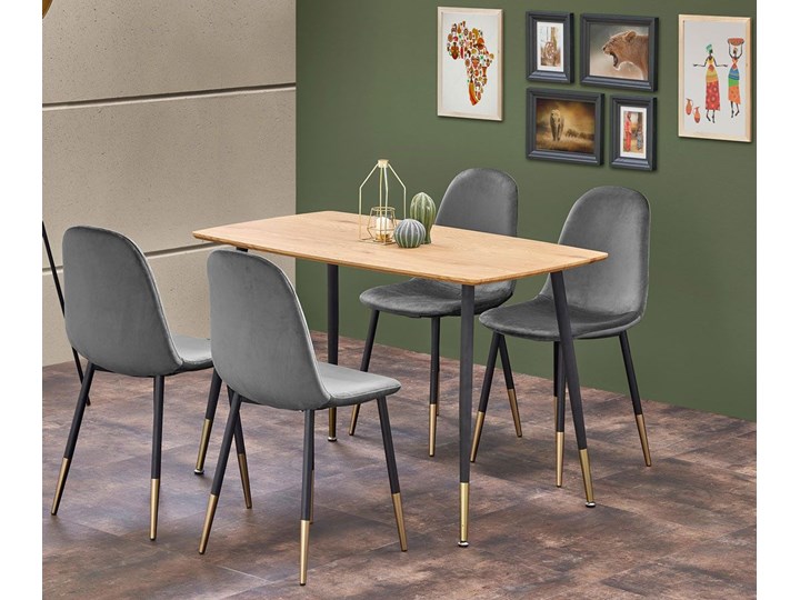 Minimalistyczny stół do salonu Seko - dąb Wysokość 76 cm Drewno Kategoria Stoły kuchenne