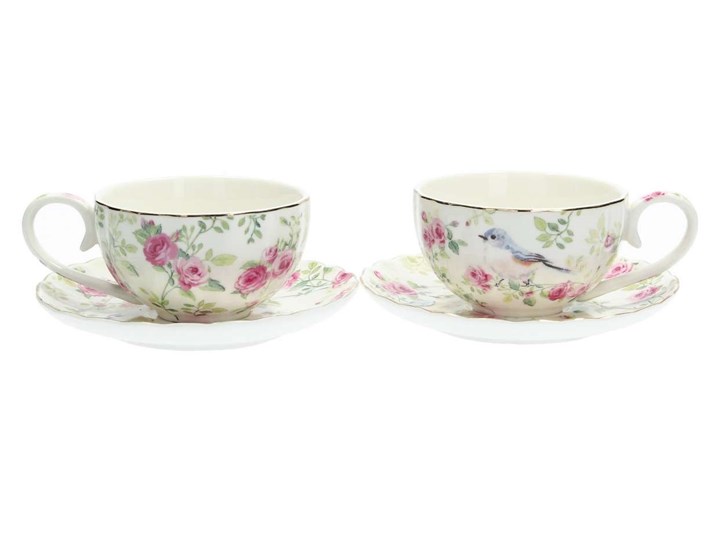 Zestaw filiżanek Spring Garden 2szt., 11 x 8 x 5 cm Filiżanka do kawy Filiżanka do herbaty Filiżanka ze spodkiem Porcelana Kategoria Filiżanki