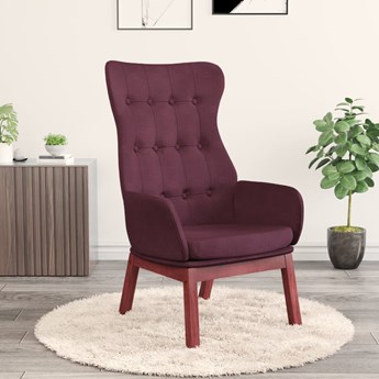 vidaXL Fotel wypoczynkowy, fioletowy, obity tkaniną