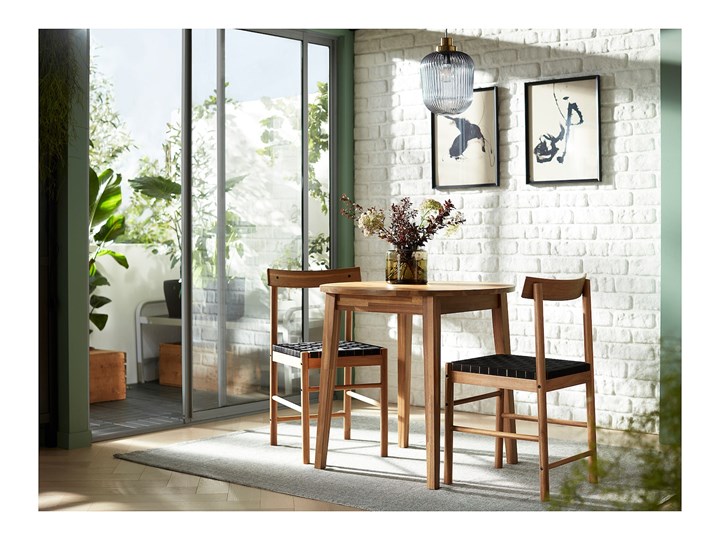 IKEA NACKANÄS Stół, akacja, 80 cm Wysokość 75 cm Drewno Styl Rustykalny