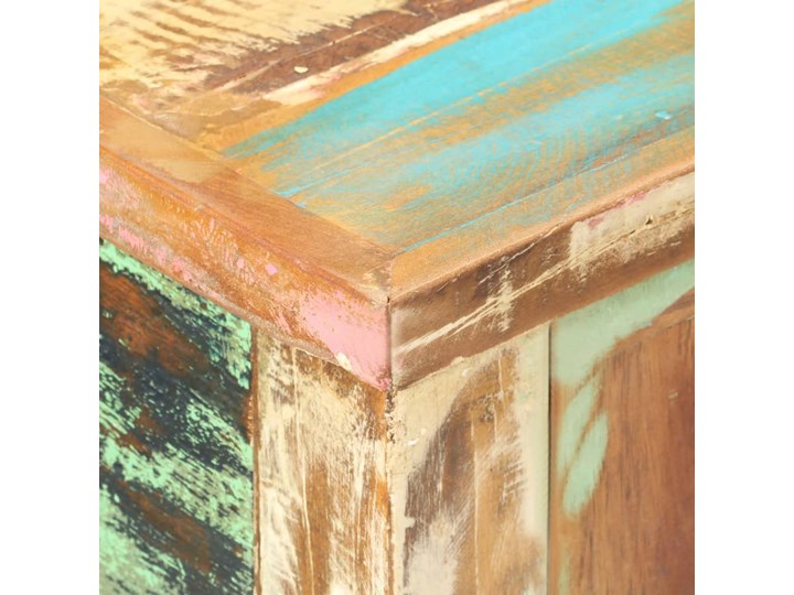 vidaXL Stolik typu konsola, 120x40x75 cm, lite drewno z odzysku Głębokość 40 cm Z półką Szerokość 120 cm Z szufladą Sosna Rodzaj nóg Nogi proste Styl Tradycyjny