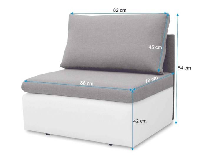 Fotel Sofa Jednoosobowa do Spania Toledo Czarny Szerokość 86 cm Fotel rozkładany Drewno Tworzywo sztuczne Tkanina Kategoria Fotele do salonu
