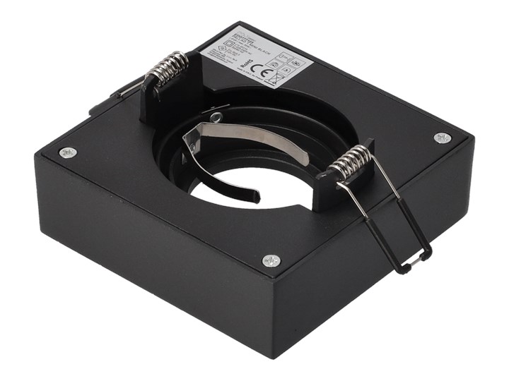 Punktowa oprawa sufitowa wpuszczana PALLAD 1 MINI Black IP20 kwadratowa czarna EDO777125 EDO Kwadratowe Oprawa stropowa Oprawa wpuszczana Kolor Czarny