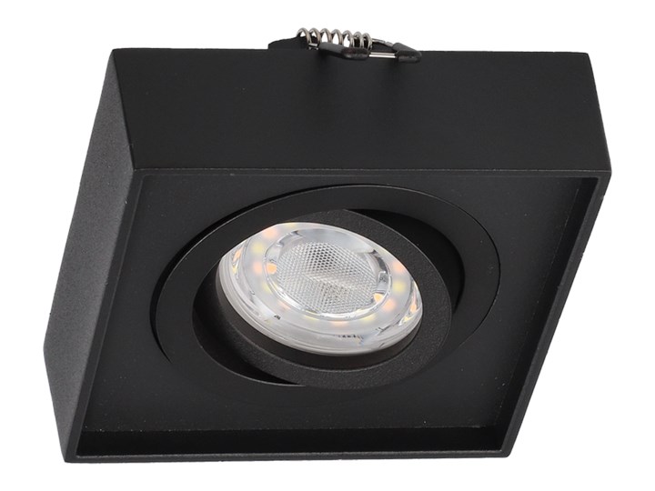Punktowa oprawa sufitowa wpuszczana PALLAD 1 MINI Black IP20 kwadratowa czarna EDO777125 EDO Kwadratowe Oprawa stropowa Oprawa wpuszczana Kolor Czarny
