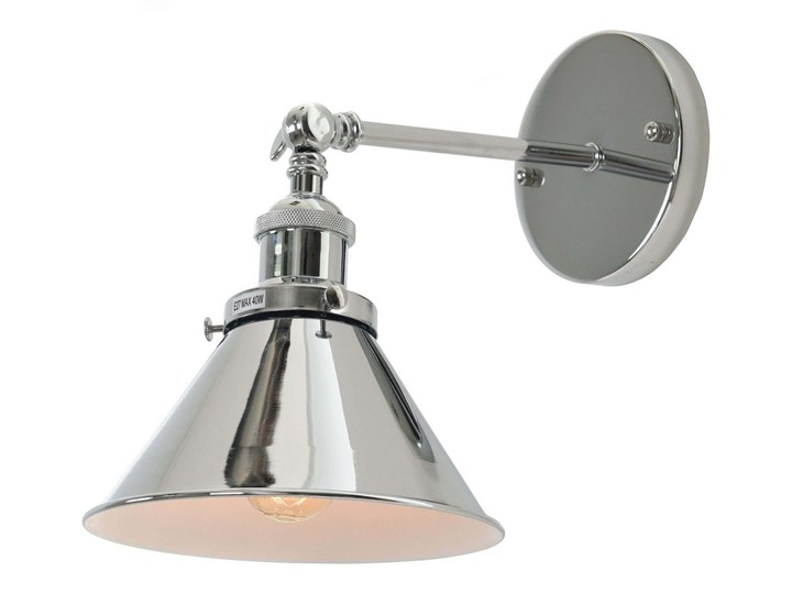 LAMPA ŚCIENNA KINKIET LOFTOWY CHROMOWANY GUBI W1 Kinkiet z kloszem Styl Nowoczesny Kinkiet z abażurem Metal Kategoria Lampy ścienne
