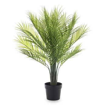 PALMA ARECA sztuczna roślina dekoracyjna w czarnej donicy, wys. 80 cm