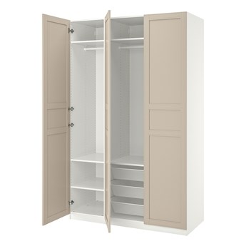 IKEA PAX / FLISBERGET Kombinacja szafy, jasnobeżowy, 150x60x236 cm