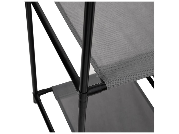 vidaXL Szafka z 4 koszami z tkaniny, szara, 63x30x71 cm, stal Wysokość 31 cm Tworzywo sztuczne Głębokość 30 cm Metal Szerokość 63 cm Kategoria Szafki i regały