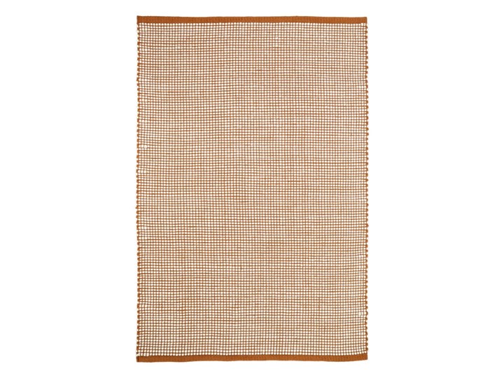 Pomarańczowy dywan z wełny 170x110 cm Bergen - Nattiot Prostokątny Poliester Dywany Wełna 110x170 cm Wzór Jednobarwny