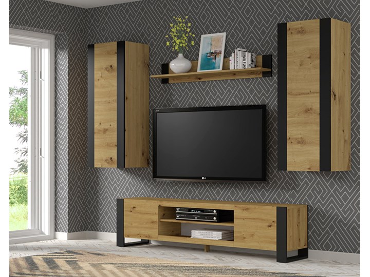 Biały stolik kawowy z półką - Birma 5X Wysokość 47 cm Drewno Szerokość 60 cm Długość 60 cm Szkło Zestaw stolików Długość 63 cm Styl Minimalistyczny