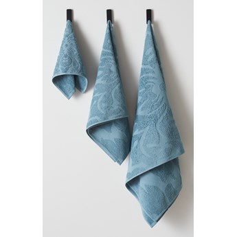 Sinsay - Ręcznik bawełniany we wzory - Niebieski