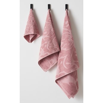 Sinsay - Ręcznik bawełniany we wzory - Różowy
