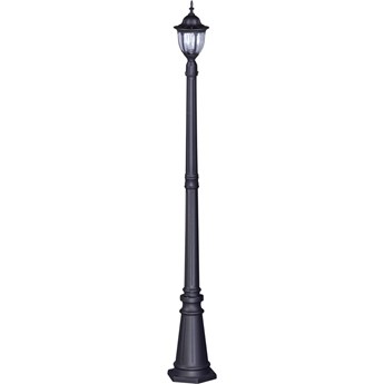 Czarna wysoka lampa ogrodowa stojąca retro - S319-Hadson