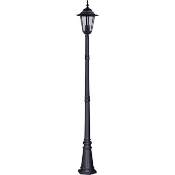 Czarna wysoka lampa stojąca zewnętrzna retro - S327-Relva