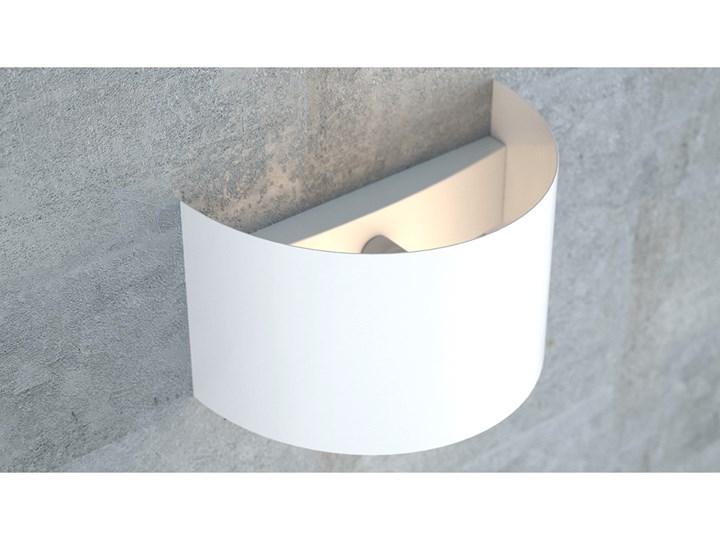FOLD WHITE 950/1 kinkiet na ścianę półokrągły biały ciekawy efekt świetlny Kinkiet LED Metal Styl Nowoczesny