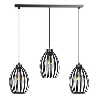 BORIS 3 BLACK 165/3 lampa sufitowy wisząca regulowana czarna styl loftowy