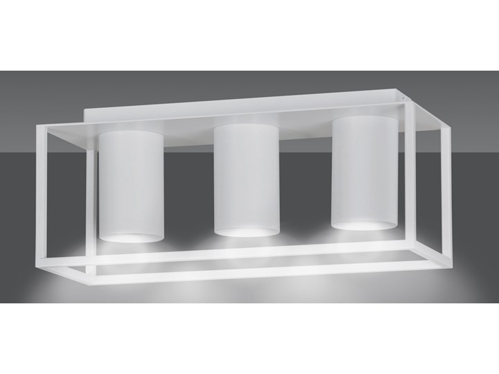 TIPER 3 WHITE 976/3 spot halogen plafon sufitowy LED biały najnowszy design Okrągłe Metal Prostokątne Lampa designerska Styl Nowoczesny