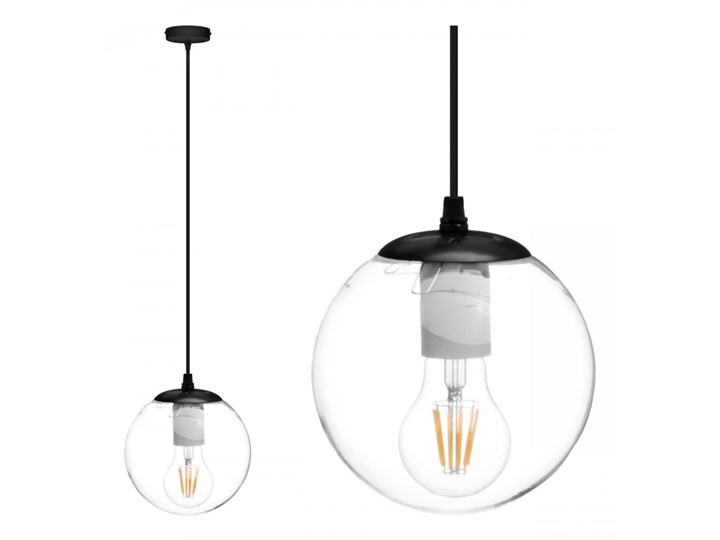 LAMPA SZKLANA NOWOCZESNA E27 Metal Lampa z kloszem Szkło Styl Nowoczesny Kategoria Lampy wiszące
