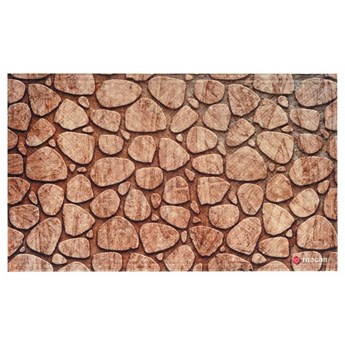 Wycieraczka wejściowa do butów antypoślizgowa drukowana podgumowana kamienie 45x75 cm kod: O-569374