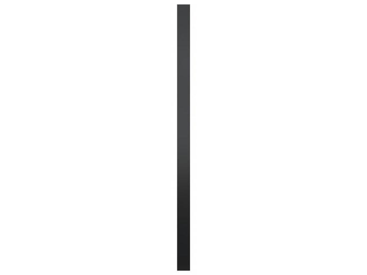 vidaXL Lustro ścienne, czarne, 60 cm Kolor Czarny
