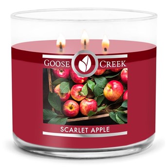 Świeca zapachowa Goose Creek Scarlet Apple, czas palenia 35 h