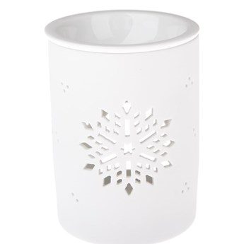 Biały porcelanowy kominek zapachowy Dakls, wys. 12,2 cm