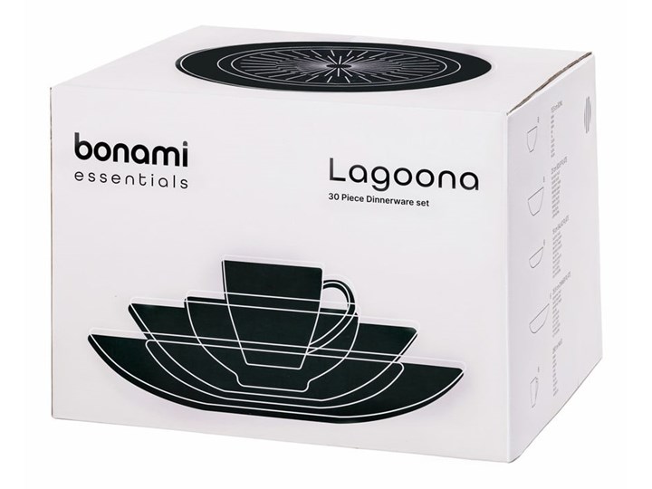 Naczynia porcelanowe w zestawie 30 sztuk Bonami Essentials Lagoona Zestaw do przekąsek Kategoria Komplety naczyń Kolor