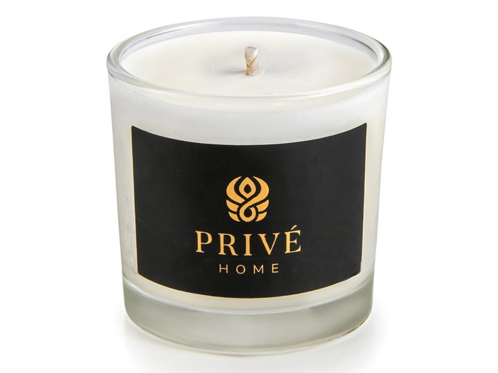 Zestaw 3 białych świec zapachowych Privé Home Delice d'Orient/Safran-Ambre Noir/Black Wood Świeca zapachowa Drewno Kolor Czarny Kategoria Świeczniki i świece