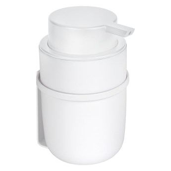 Biały samoprzylepny plastikowy dozownik do mydła 0,25 l Carpino – Wenko