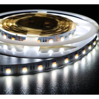 Profesjonalna tasma LED 19.2W/m, 24V, 60LED RGB + NW 4000K, IP33 rolka 5m