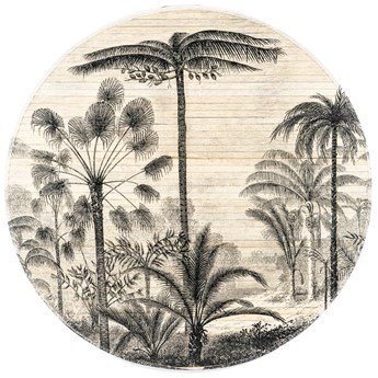 Dekoracja ścienna bambusowa okrągła Ø120 cm