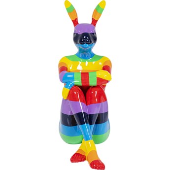 Dekoracja stojąca kolorowa królik 81x203 cm