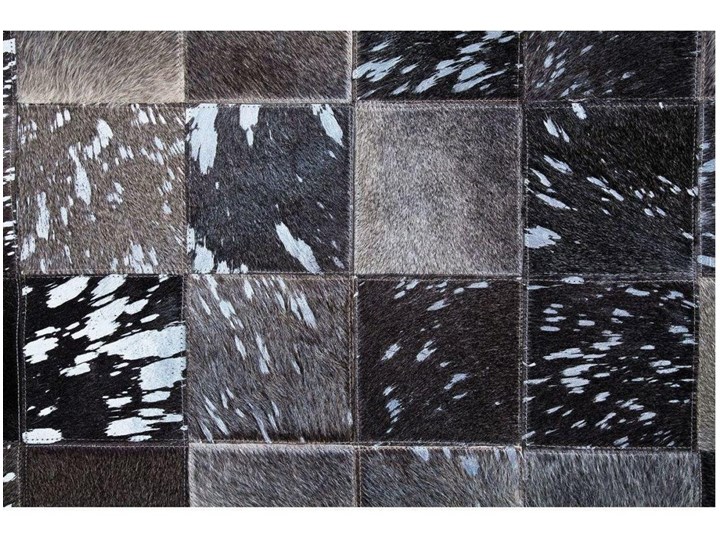 Dywan skórzany 300x200 cm Bawełna Dywany Skóra 200x300 cm Prostokątny Kolor Wielokolorowy Skóry Kolor Szary