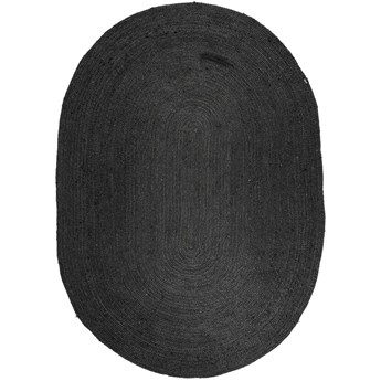 Dywan naturalny czarny 160x230 cm