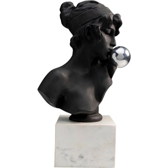 Figurka dekoracyjna Busto Kissing Girl 28x58 cm czarna