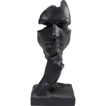 Figurka dekoracyjna Quiet Face 13x31 cm czarna