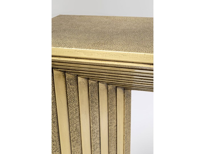 Konsola duża złota 160x35 cm Szerokość 160 cm Kolor Złoty