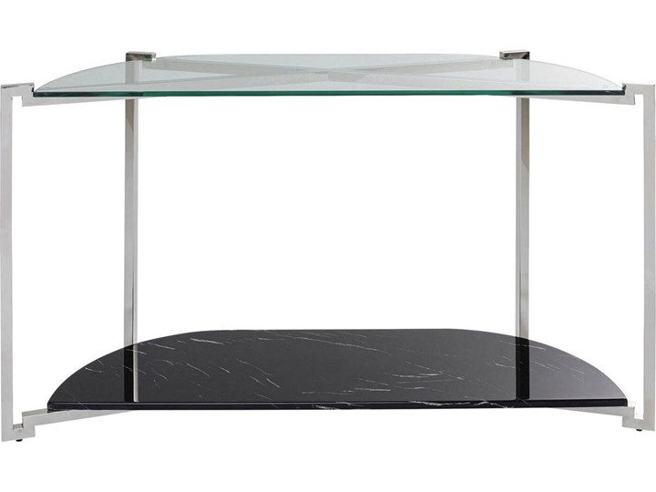 Konsola Vivian 140x40 cm - blat szklany Szkło Szerokość 140 cm Kategoria Konsole Kolor Biały