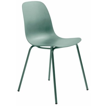 Krzesło z siedziskiem z tworzywa sztucznego 44x84 cm zielone
