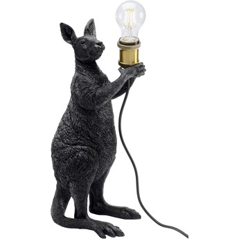 Lampa stołowa Animal Kangaroo 23x46 cm czarna