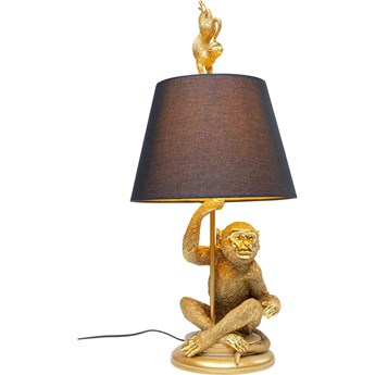 Lampa stołowa Animal Pole Dance 30x68 cm złota - abażur czarny