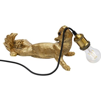 Lampa stołowa Animal Squirrel 38x17 cm złota