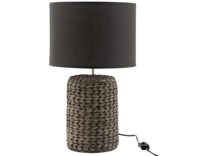 Lampa stołowa szara Ø28x46 cm Kategoria Lampy stołowe Kolor Czarny